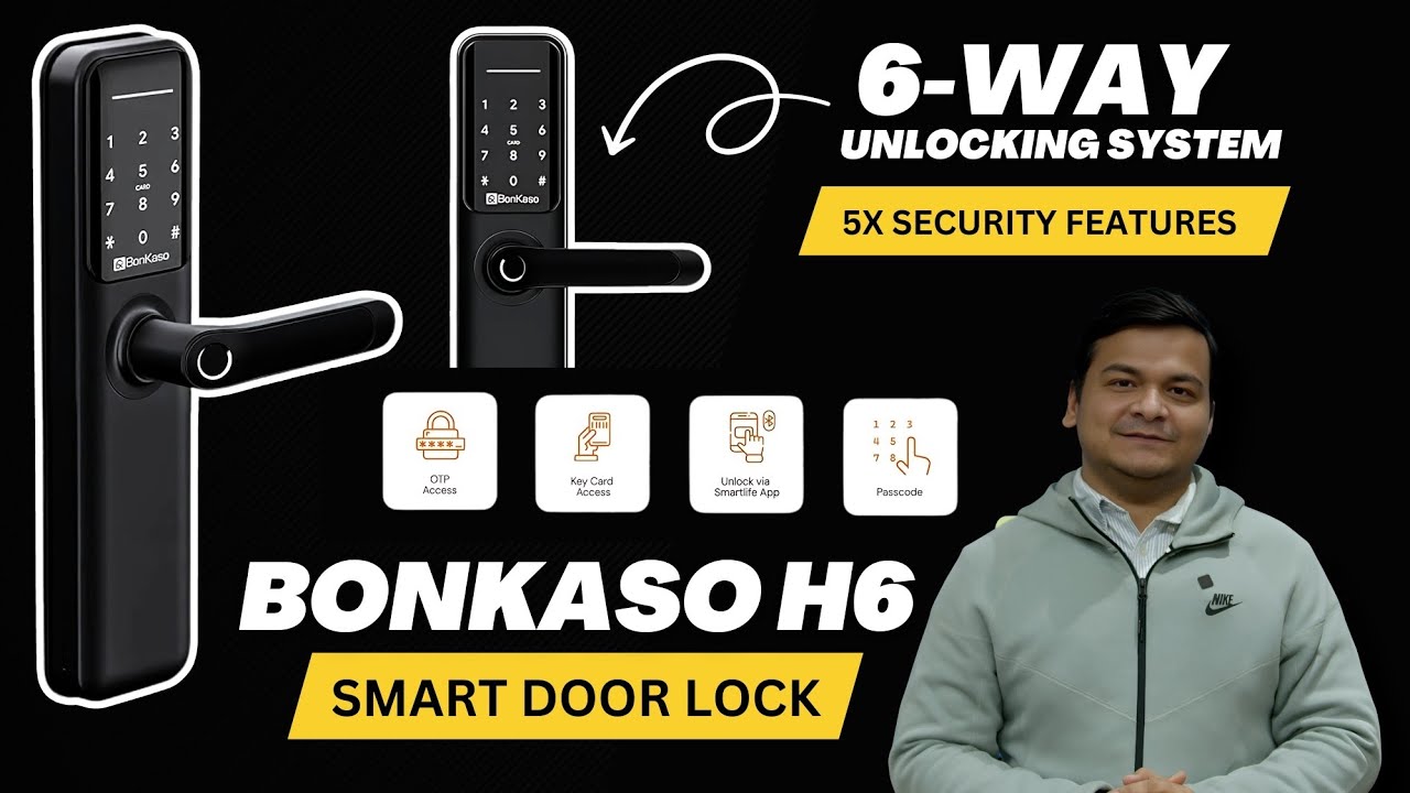 BonKaso Smart Door Lock | Best Smart Lock with Bluetooth and App Control in 2024