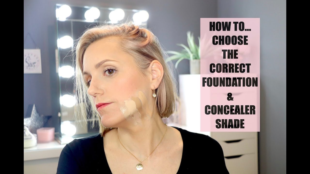 HOW TO ... Choose the correct foundation & concealer shade for your skin tone