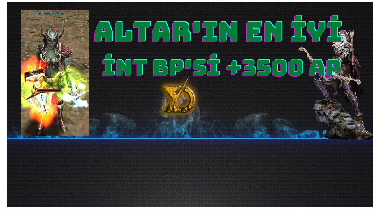 Altar'ın en iyi İnt ''BP''sini sanırım dizdik