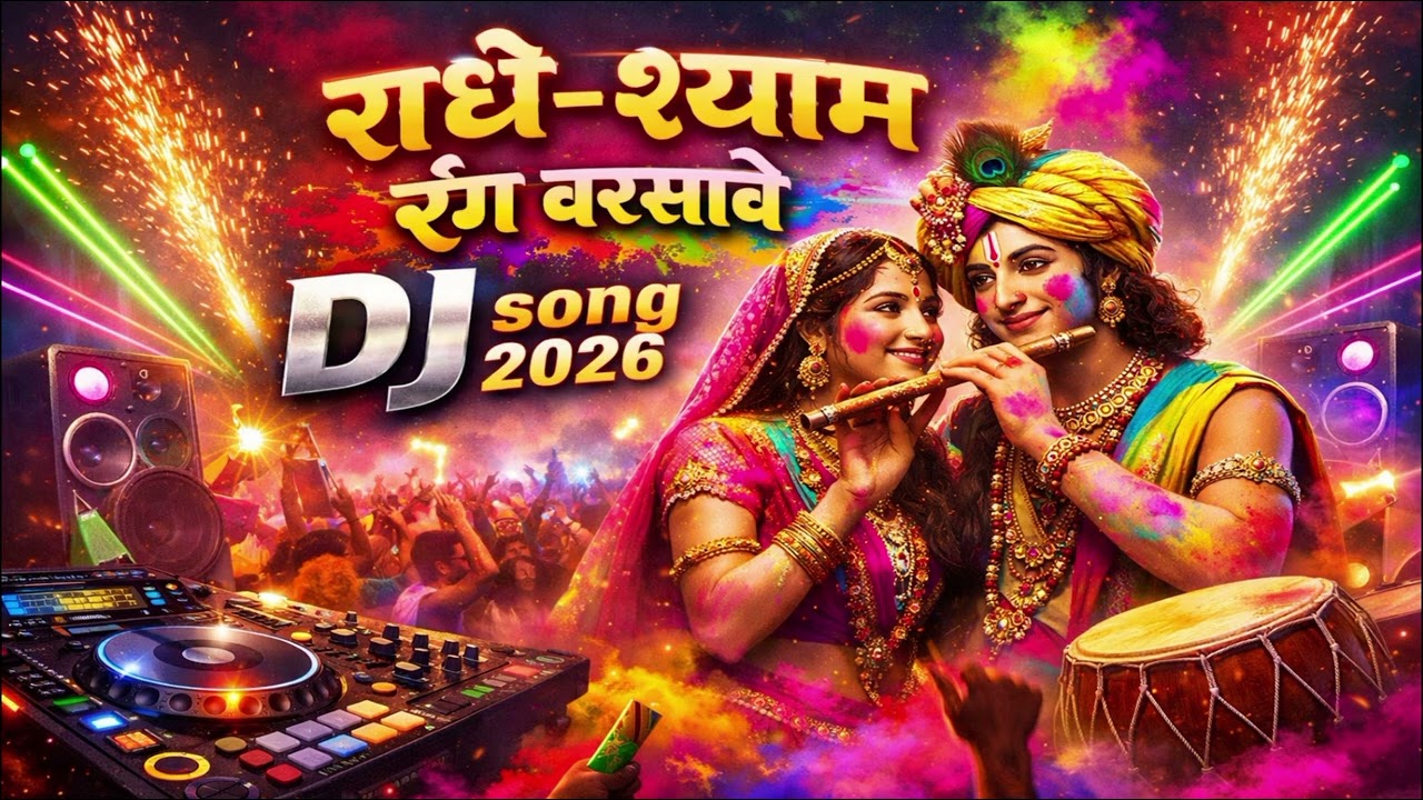 राधे-श्याम रंग बरसावे DJ song 2026