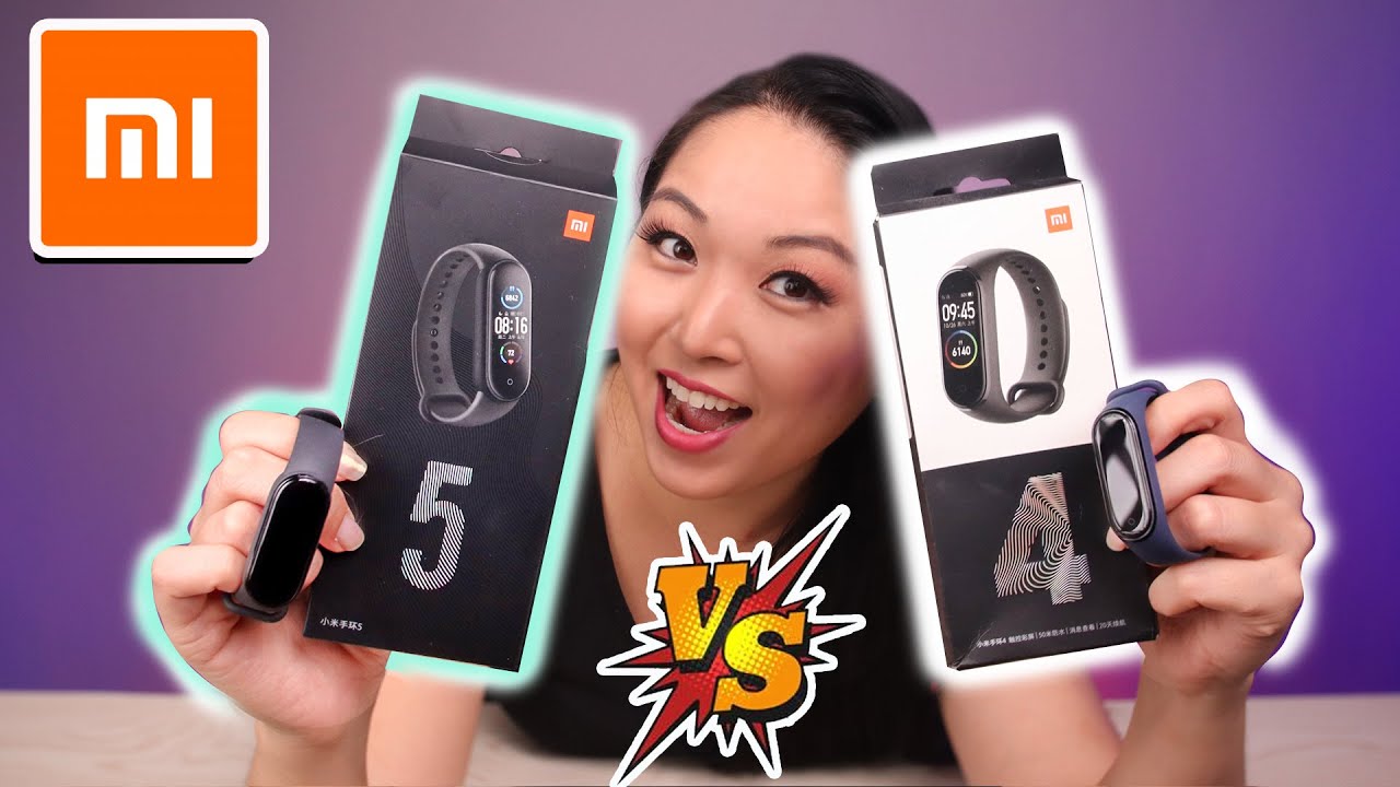 CHEGOU!! Xiaomi Mi Band 5 e mi Band 4 em MÃOS!! Unbox, análise review comparação