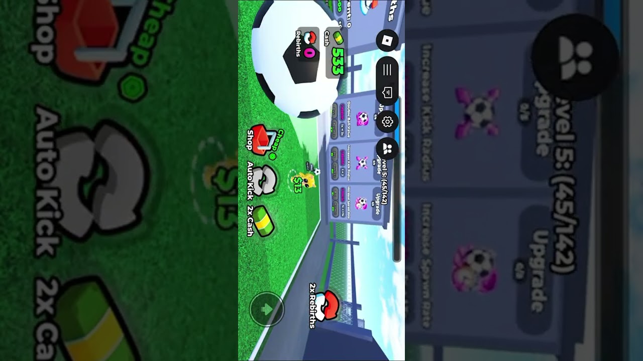 Playing soccer and evade 