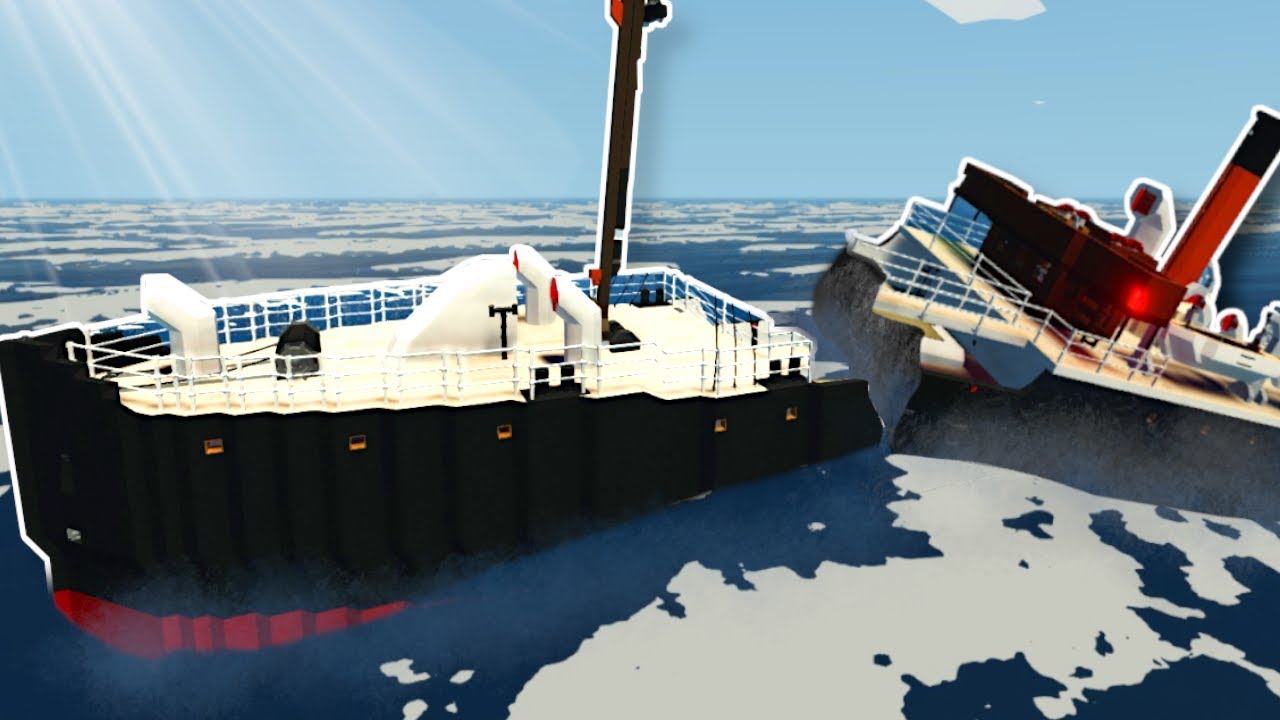 SINKING STEAM SHIP SPLIT IN HALF! - Stormworks Multiplayer Gameplay