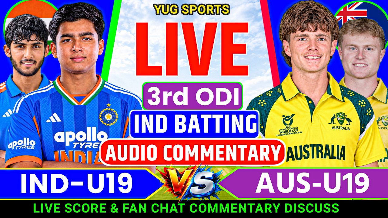 🔴 India Vs Australia 3rd ODI Match || IND BATTING || Live Score And Audio Commentary IND v AUS