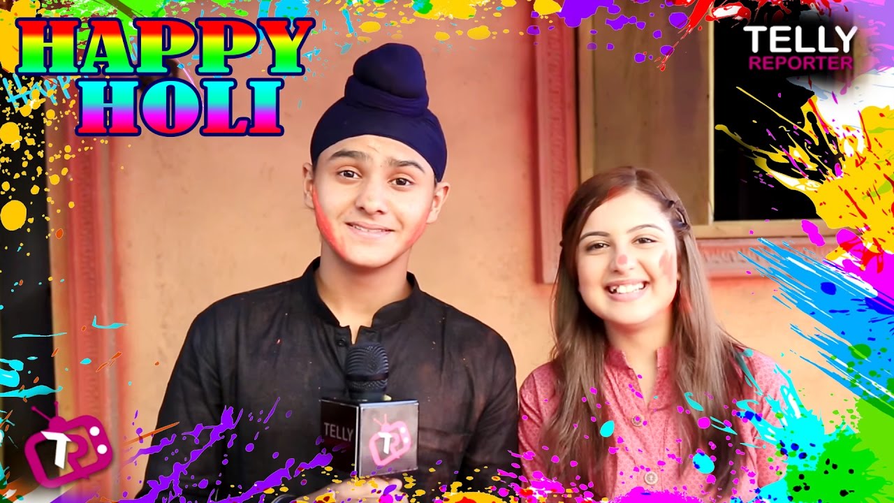 Damanpreet & Tunisha Sharma Celebrate Holi With Telly Reporter | Sher-E-Punjab Maharaj Ranjit Singh