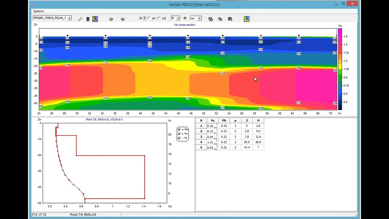 New functions of MASW/ReMi module