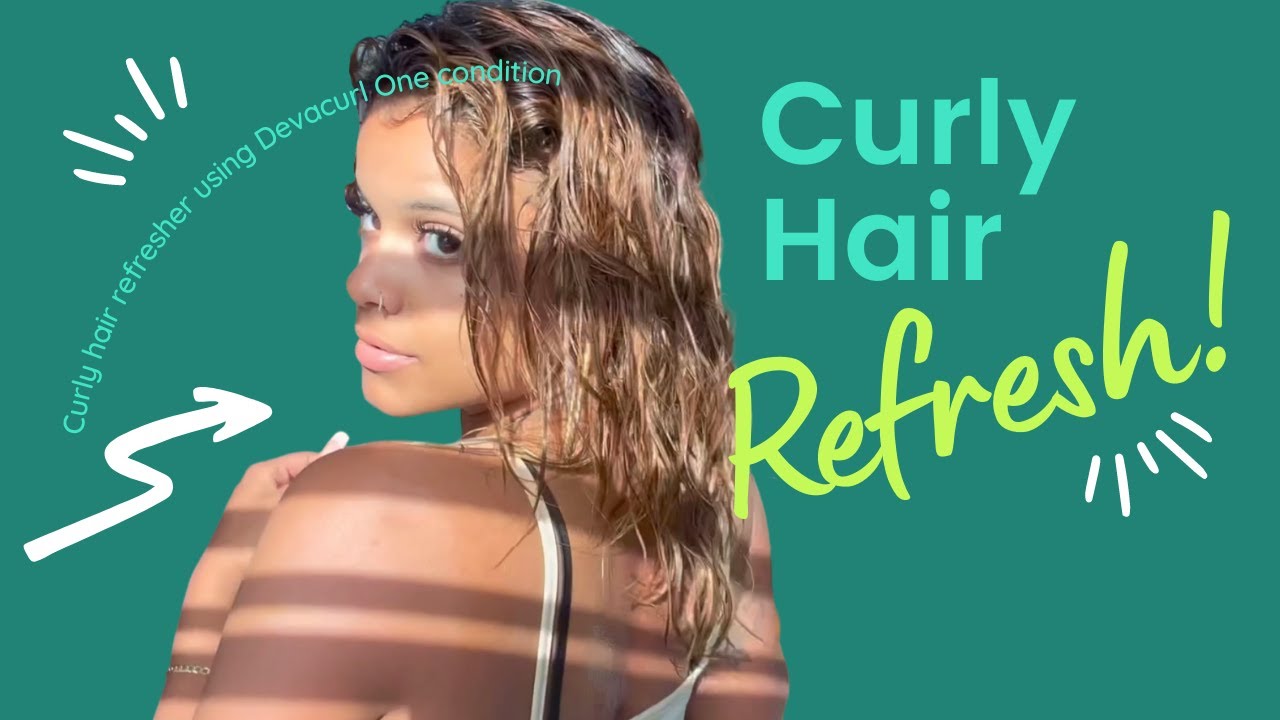 5 Minute Curly Hair Refresh: Finger Coiling with Deva Curl One Conditioner