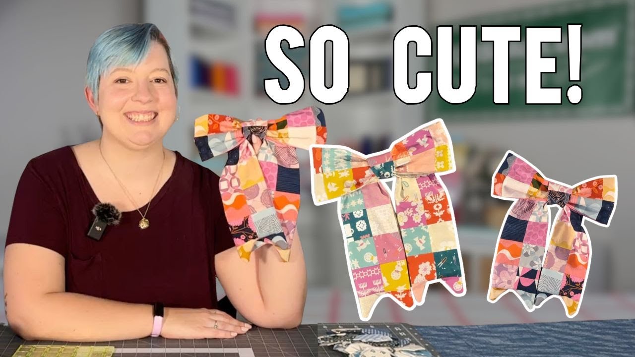 Turn Quilting Scraps into a Patchwork Bow – Easy DIY
