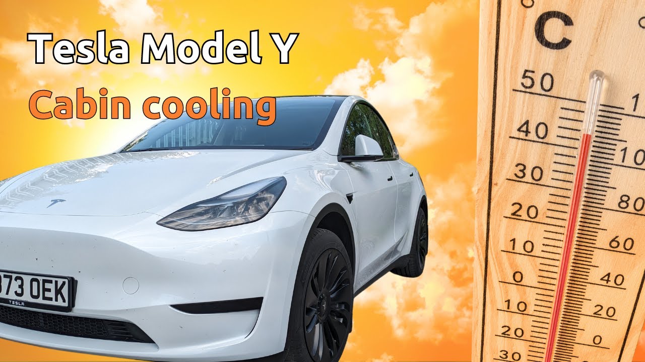 Tesla Model Y pre-conditioning test. How quick does it cool the interior?