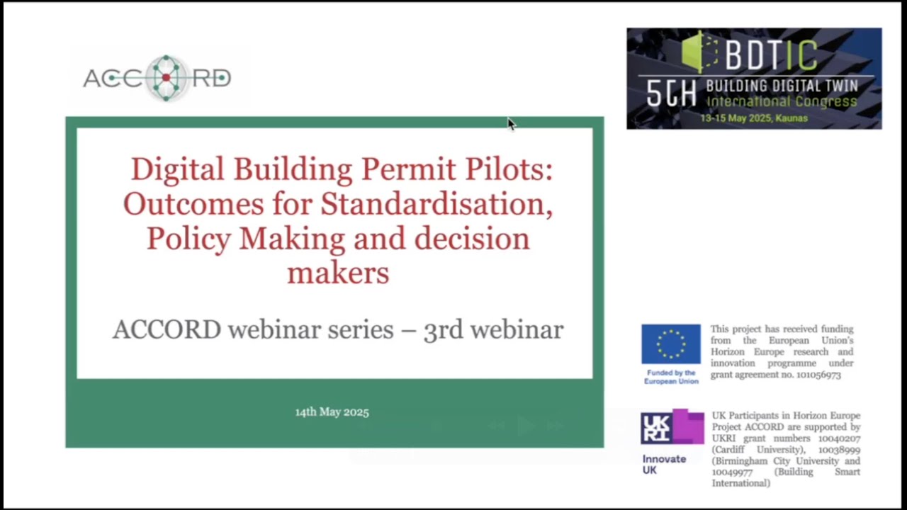 Digital Building Permit : Outcomes for Standardization, Policymaking & Decision Makers - 3rd Webinar