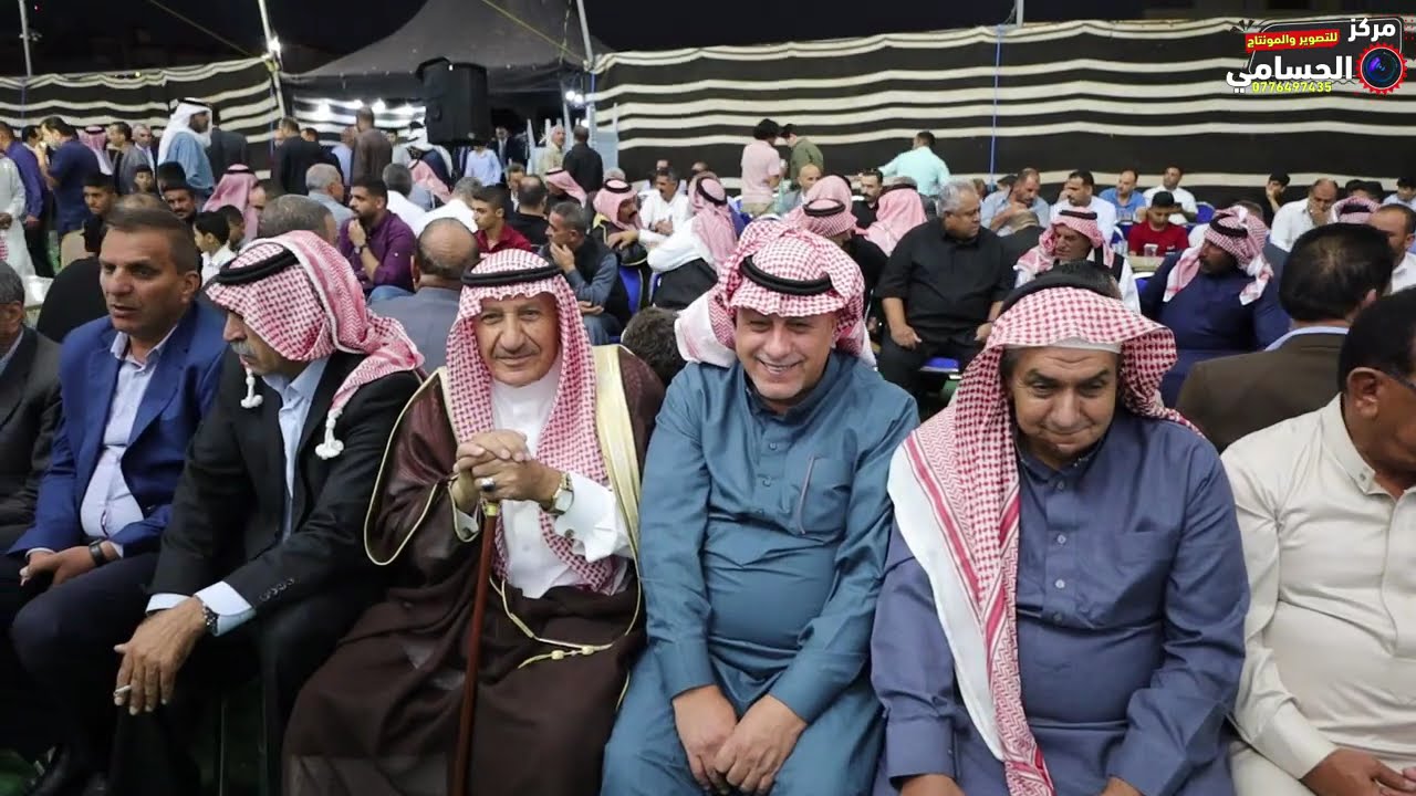 مهرجان افراح عشيرة الحسامي العريس راكان مخلد فازع الحسامي فرقة العبابيد مركز الحسامي0776497435