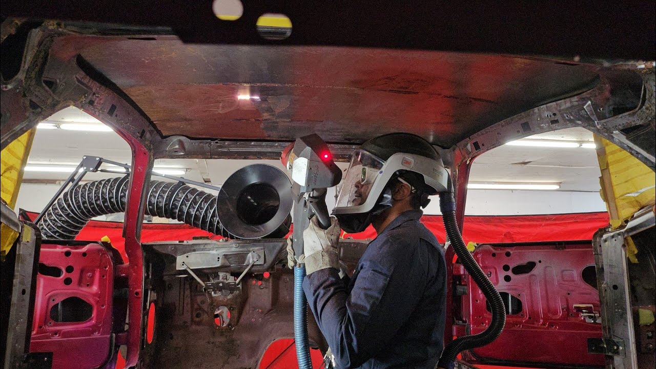 P-Laser USA Laser Cleaning - Restoration Project for a 1969 Mustang (QF-500)