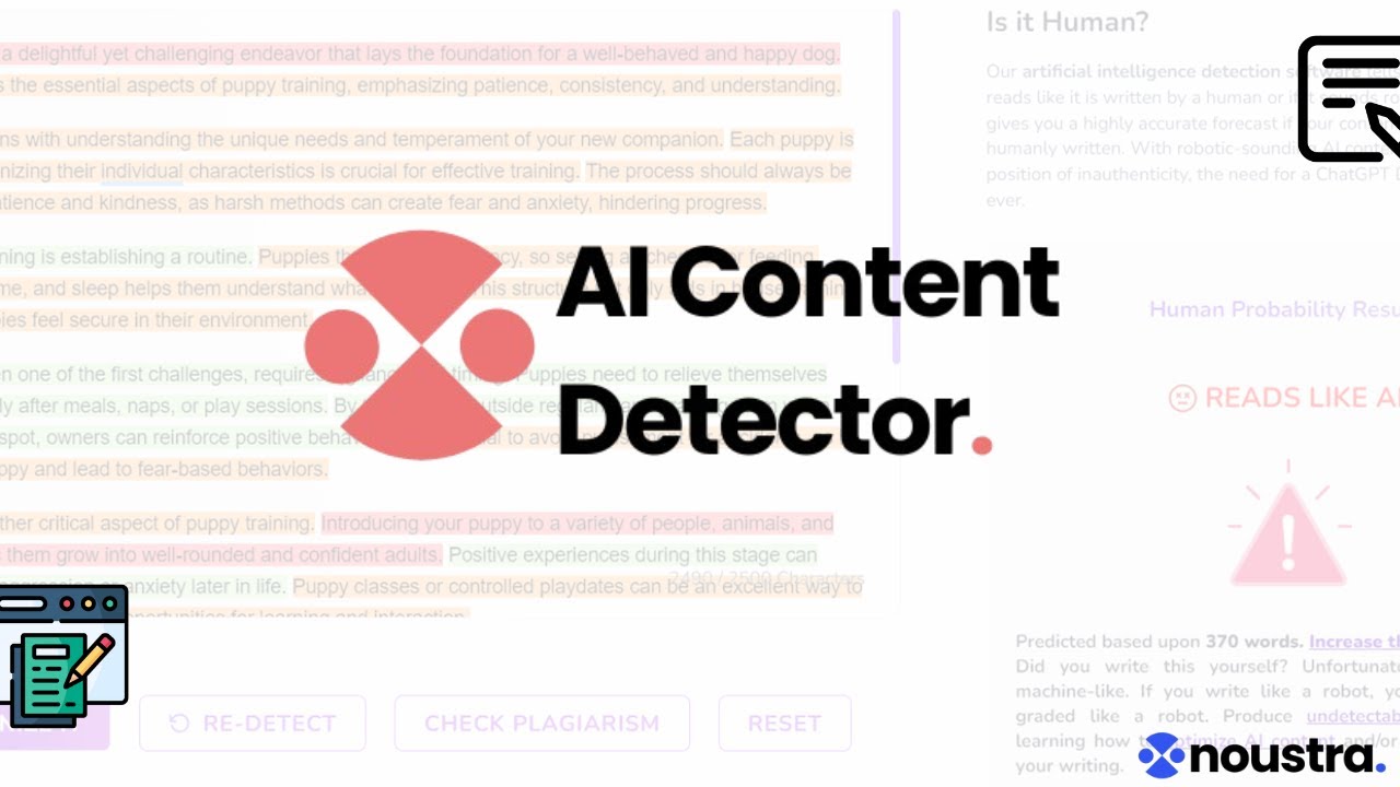 How To Detect AI Content With AI Content Detector By Noustra