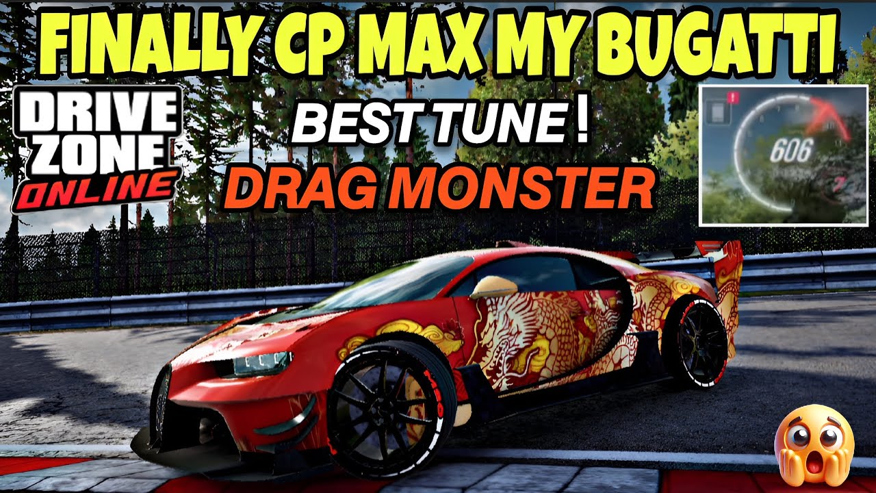 Drive Zone Online : CP MAX Bugatti Best Tuning | Drag Monster gameplay video #drivezoneonline