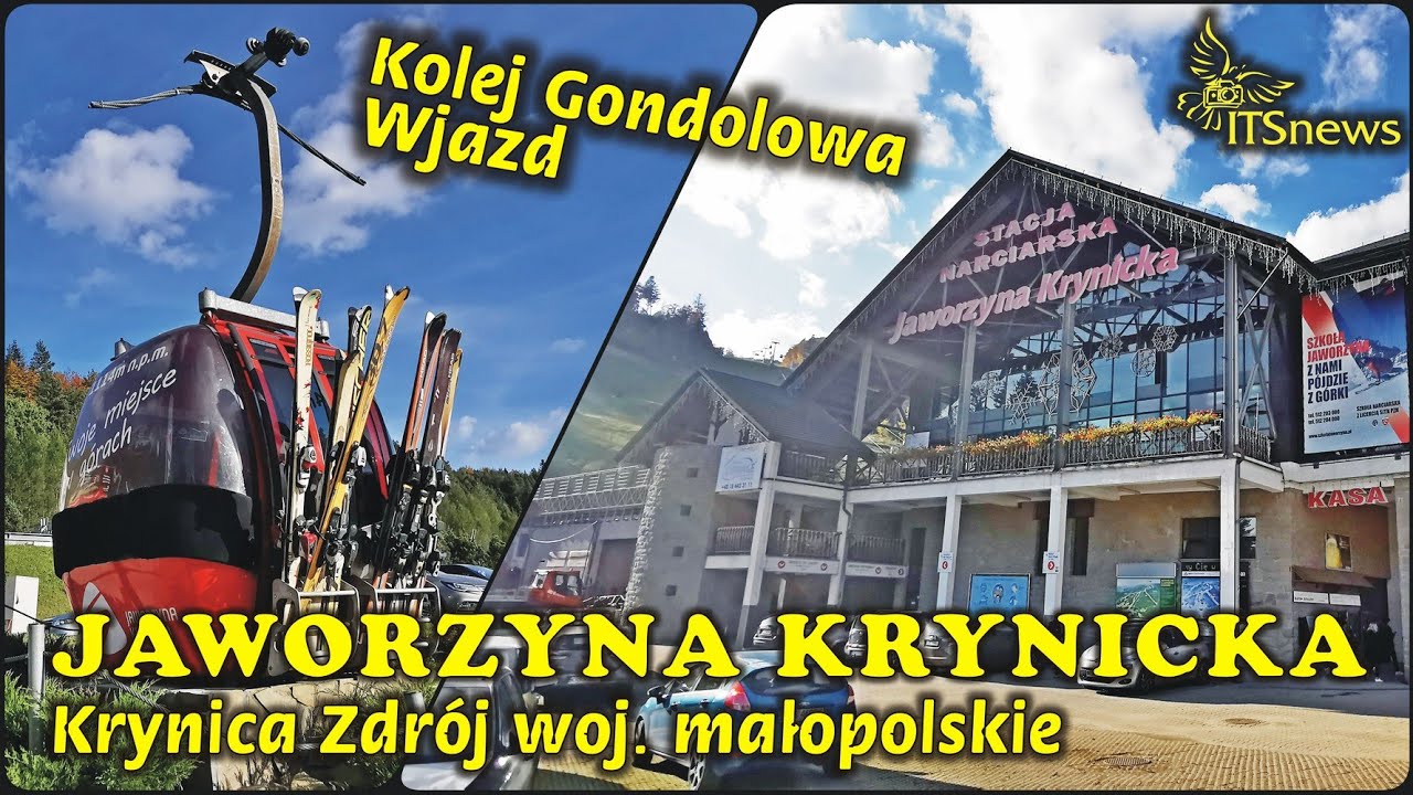 Jaworzyna Krynicka. Kolejka Gondolowa - Wjazd. Krynica Zdrój woj. małopolskie