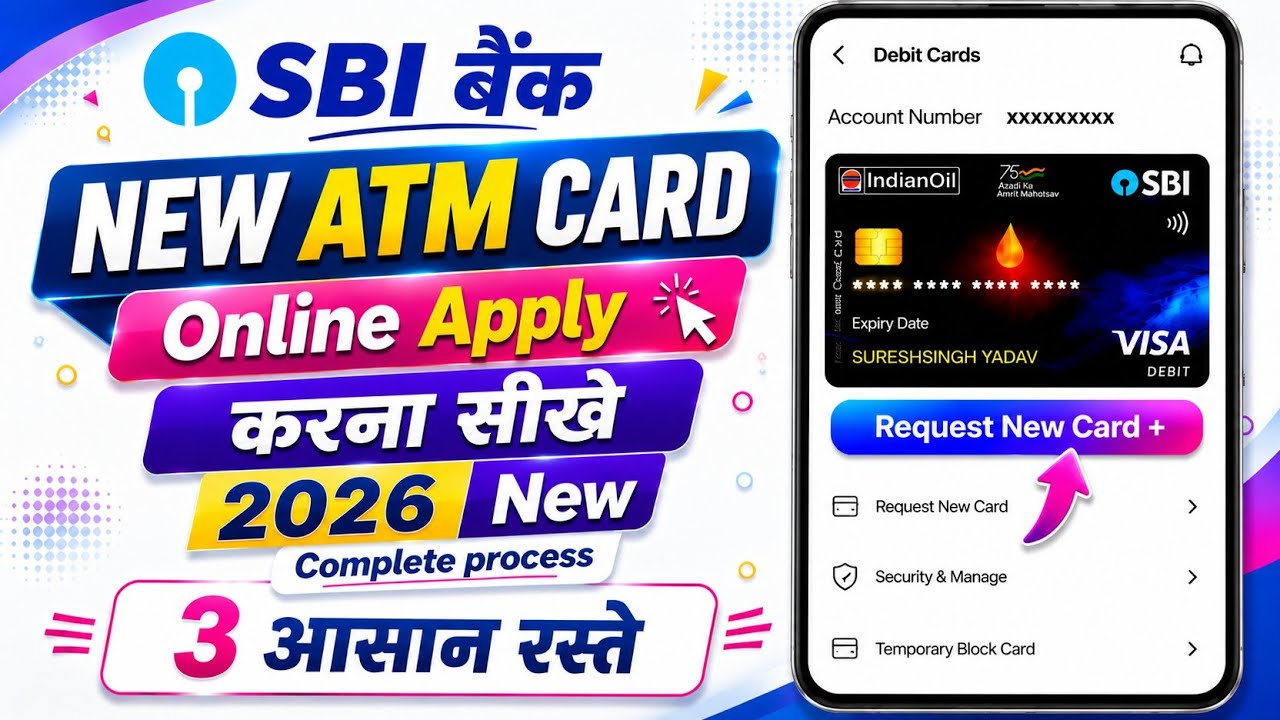 Sbi Debit Card Online Apply | Sbi ATM Card Online Apply | Sbi ATM Card Kaise Apply Karen 2026 #sbi