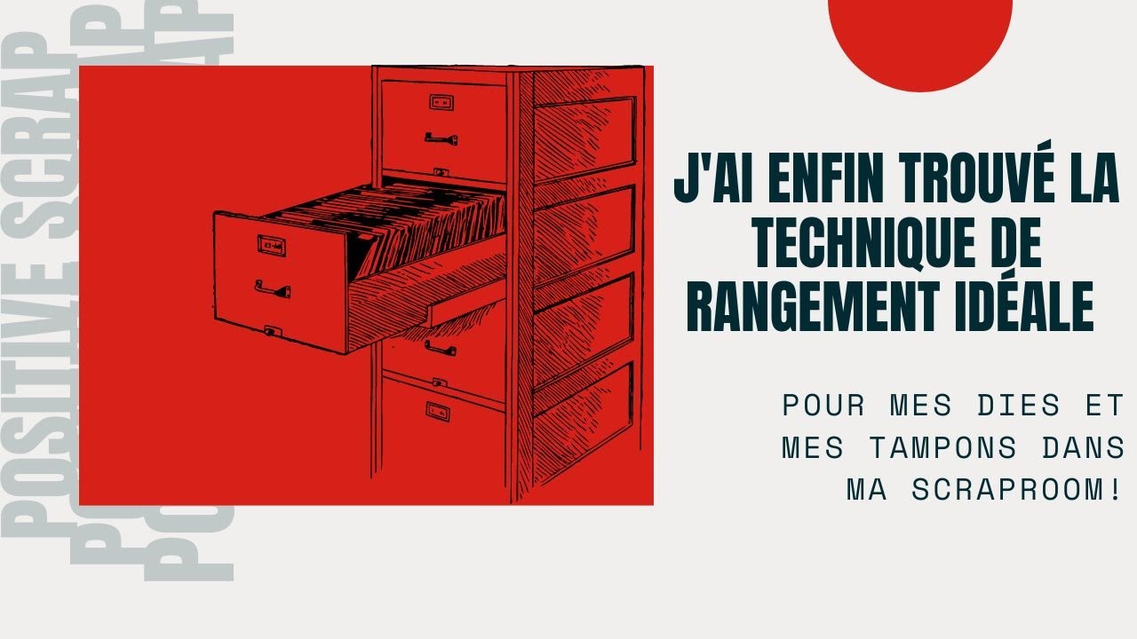 J'ai enfin trouvé la technique de rangement idéale pour mes dies et mes tampons dans ma scraproom !