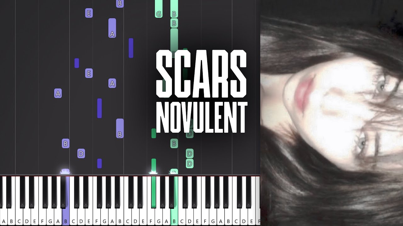 scars - Novulent - Piano Tutorial + MIDI