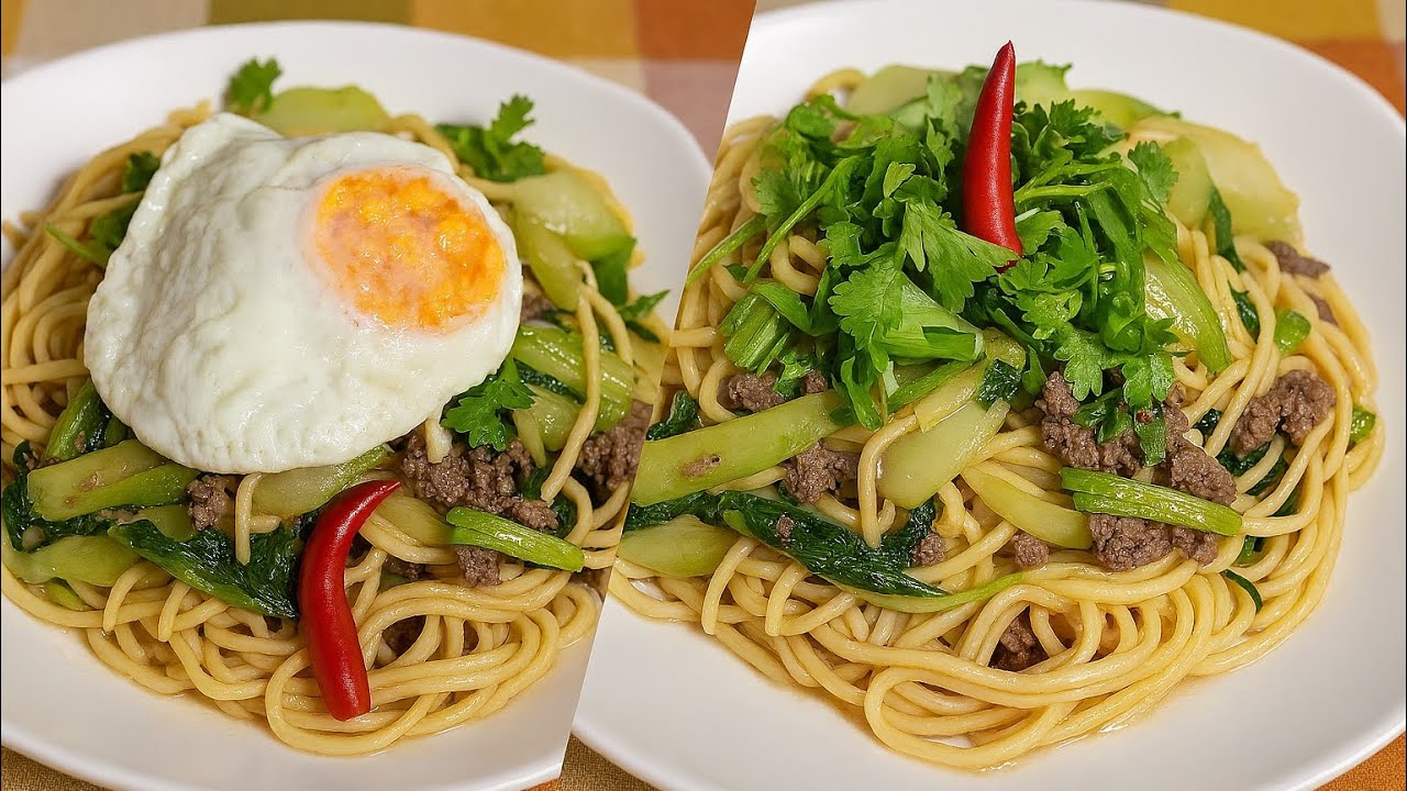 Easy Stir-Fried Noodles មីឆា​ ស្រួលៗធ្វេី