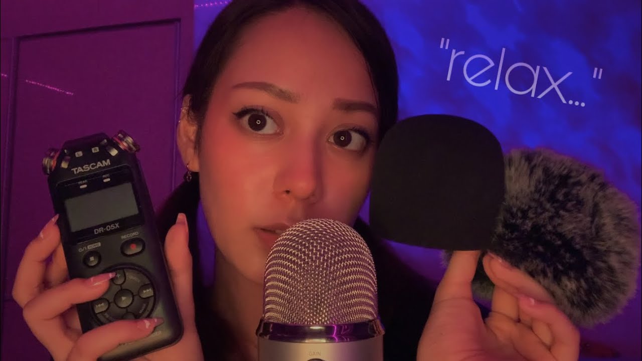 ASMR Mic Scratching while Repeating 