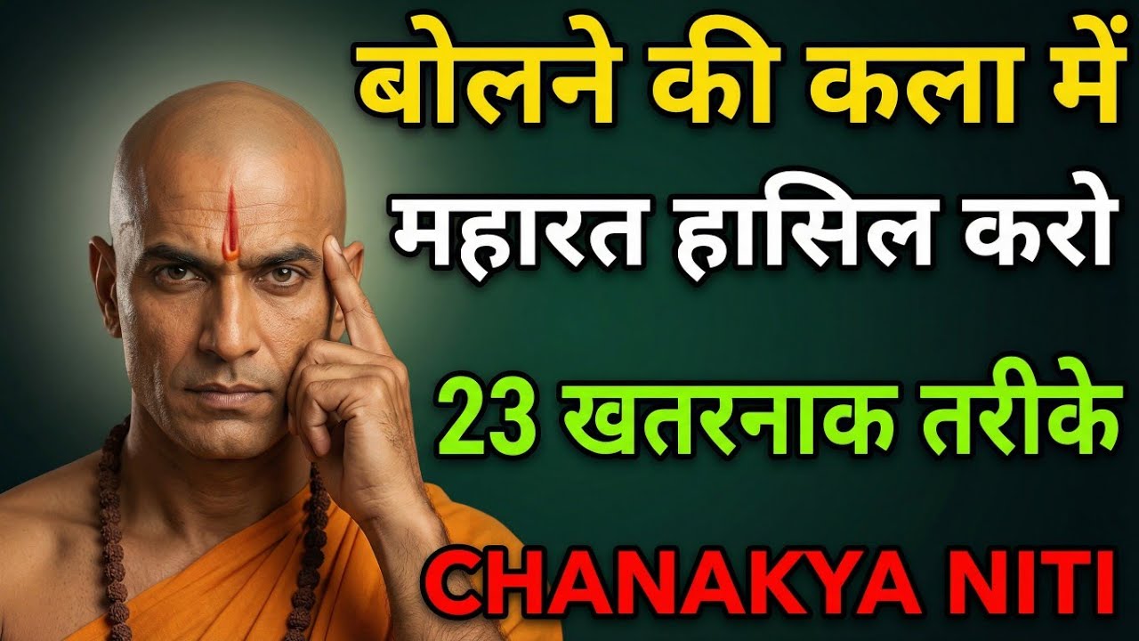 बोलने की कला में महारत हासिल करो 23 खतरनाक तरीके | Chanakya Niti | Communication Skills in Hindi