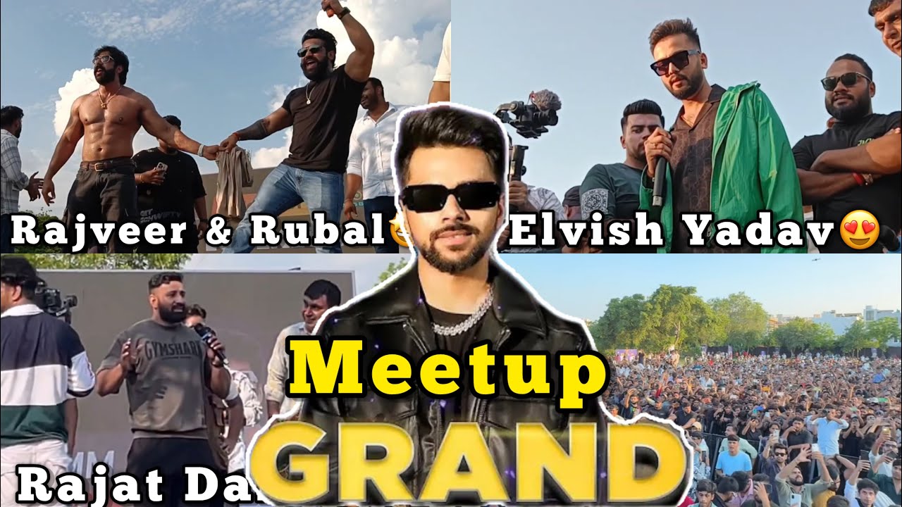 Kataria Meetup Gurgaon 😍| Elvish Yadav Meetup Gurgaon ❤️| Rajveer and Rajat Dalal In Gurgaon |