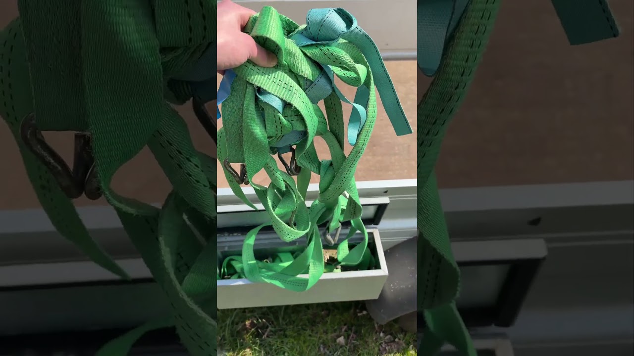 Spanngurt mit automatischer aufrollfunktion