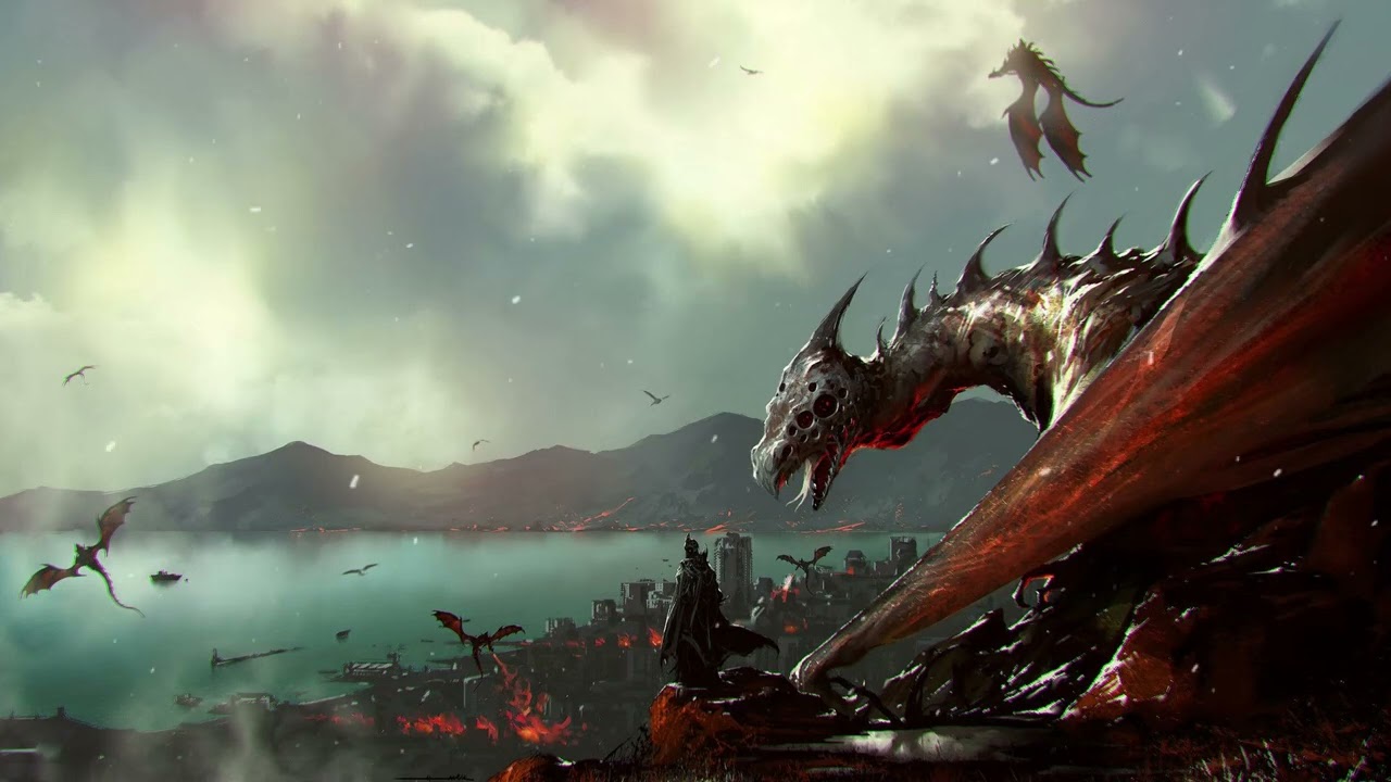 SIEGE OF DRAGONS | Epic Fantasy Battle Music | Firestorm over the Fallen City