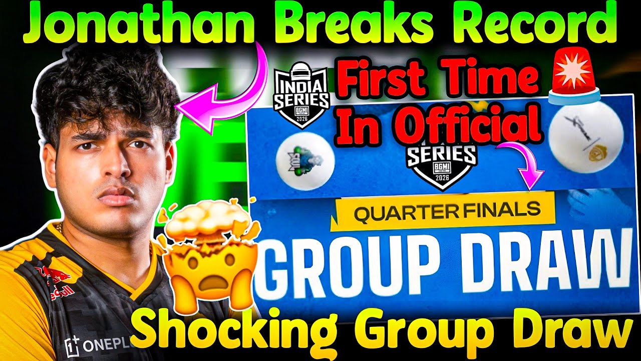 🇮🇳Jonathan Breaks Record🐐 First Time Ever😱 Shocking Quarter Finals - Semis Group Draws📈