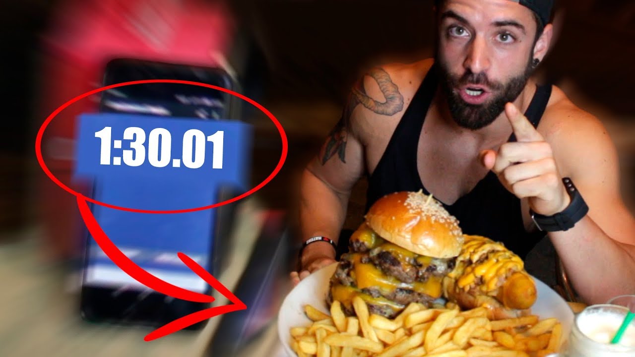 R&Eacute;CORD HAMBURGUESA DE 1KG EN 1 MINUTO Y 30 SEGUNDOS