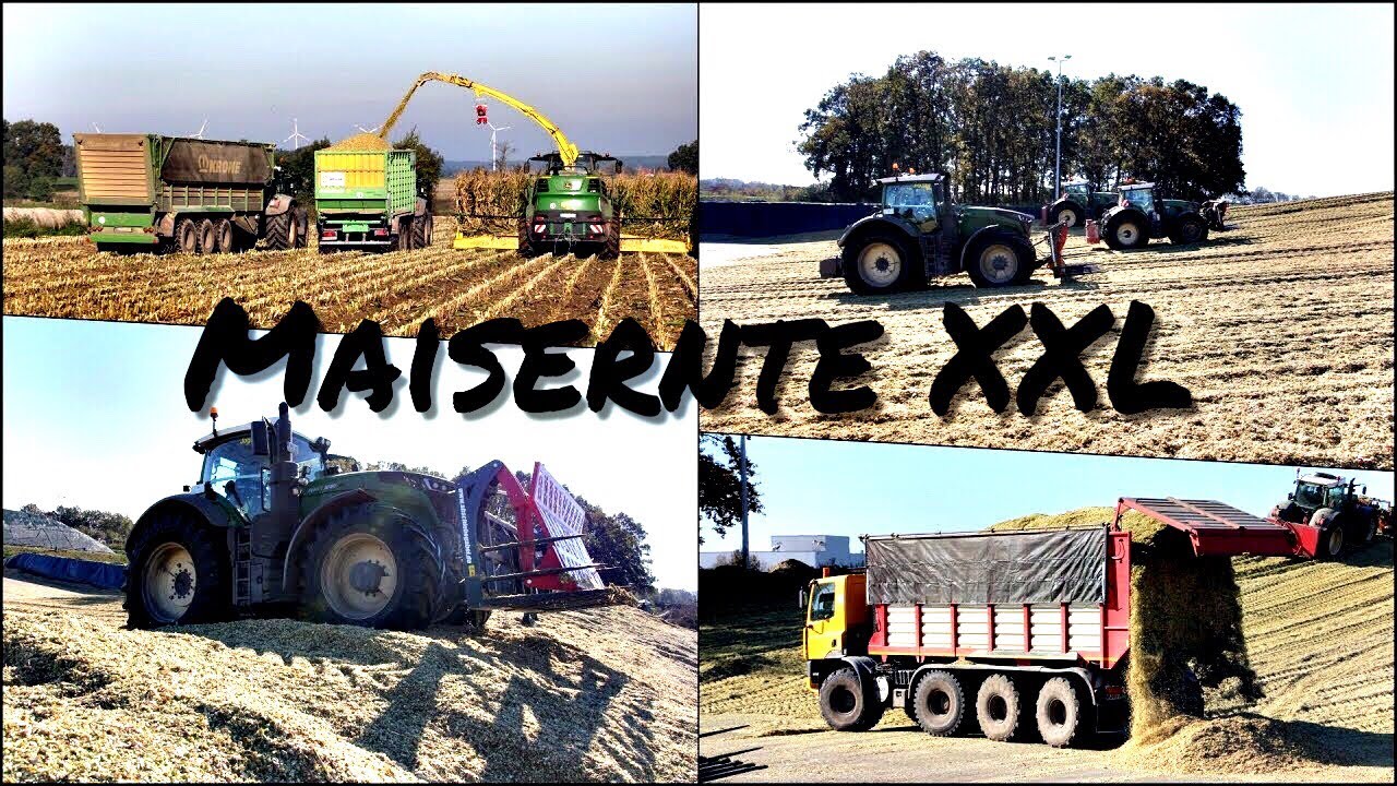 Maisernte XXL °LU Blunk° Fendt 1050 Vario | 2x Ginaf Agrotruck | 2x John Deere 8800i //4K//