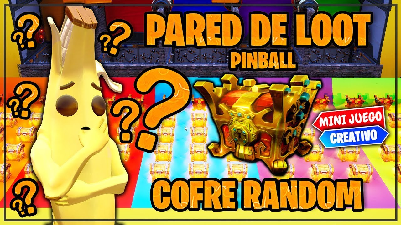 PARED DEL LOOT *PINBALL COFRE RANDON*  (FORTNITE MINIJUEGOS)