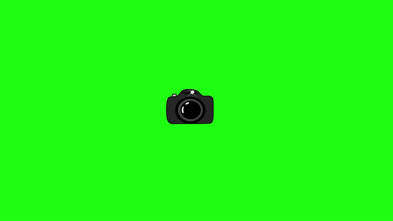 camera flash green screen