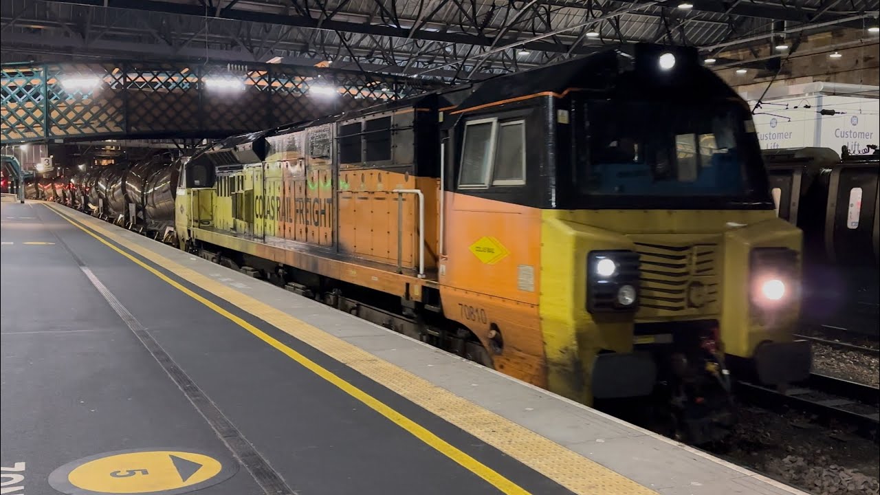 Freight Trains on UKs Railway Network Colas GBRF DB trains Drs January 2026