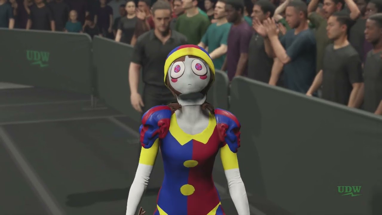 Pomni vs. Supergirl, Falls Count Anywhere (Request)