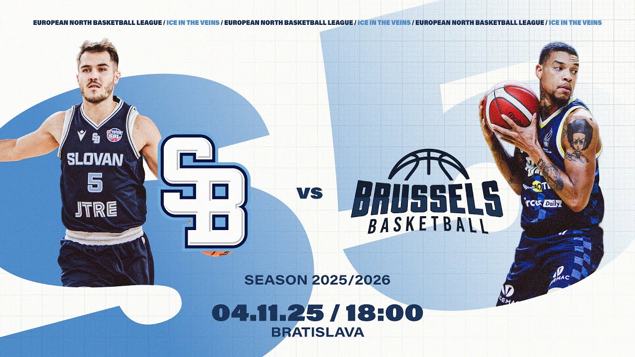 BC Slovan Bratislava v Brussels Basketball | Nov 4, 2025, 6:00 PM | ENBLeague 2025/26
