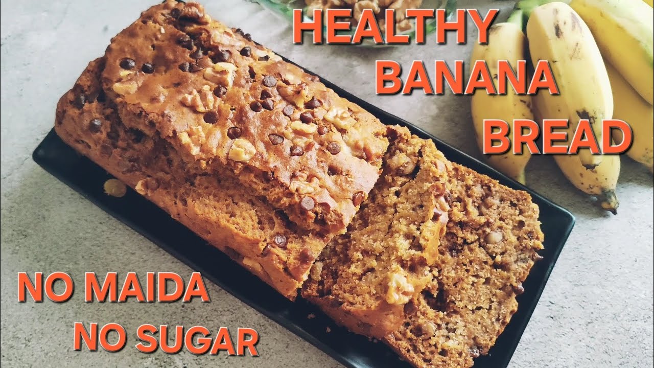 Healthy Banana Bread | NO REFINED FLOUR | NO SUGAR | Healthy Whole Wheat Flour Recipe