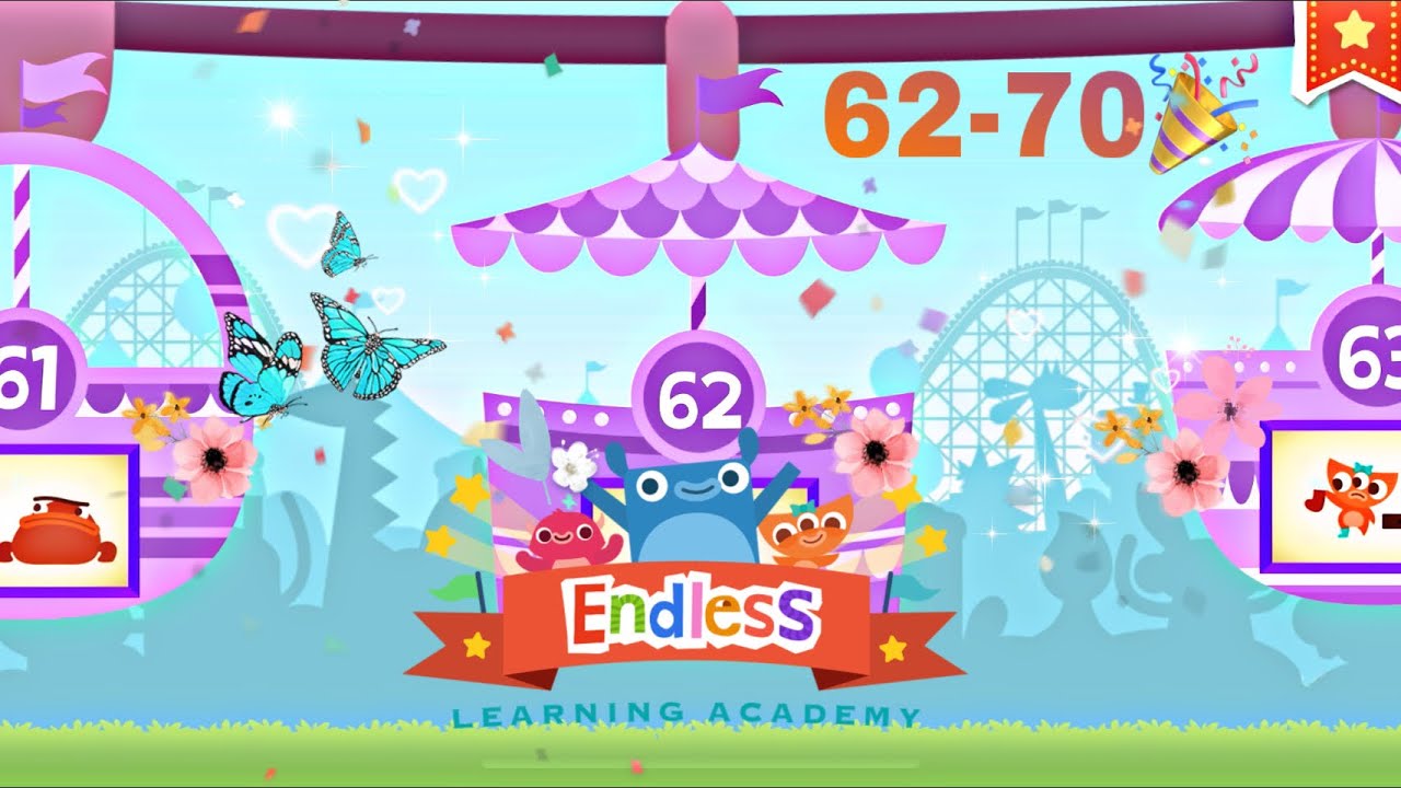 NUMBERS 62-70 ENDLESS NUMBERS WITH ENDLESS LEARNING!!