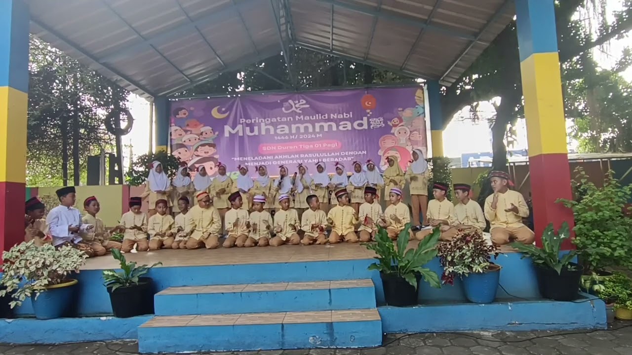Maulid Nabi di sekolah SDN DUREN TIGA 01 