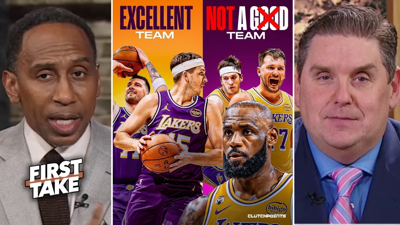 FIRST TAKE | Lakers are better team without LeBron - Stephen A. on Luka & AR15 destroy Knicks 110-97