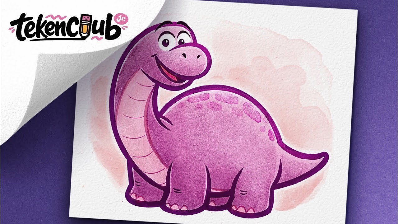 Een dinosaurus tekenen