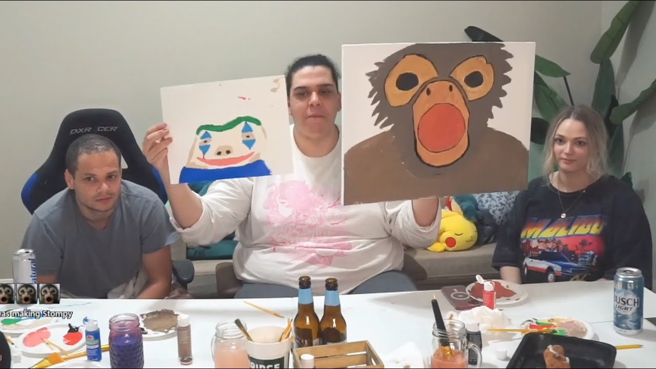 Brittt 2022-08-28 'DRUNK PAINTING WITH ZOIL AND LAMONT!'