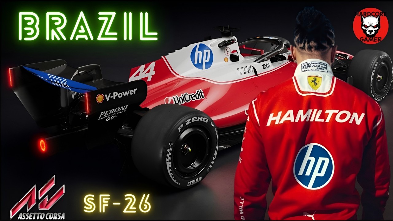 🚀LA CORSA VERSO LA REALTÀ CON LA SF‑26🚀 #F1 #AssettoCorsa #SimRacing #Hamilton #SF26 #Interlagos