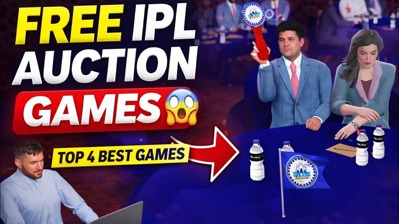 Top 4 Cricket Games with FREE IPL Auction 😱 | Best Cricket Games 2026