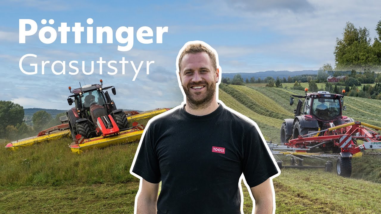 Fôrkvalitet med Pöttinger | Tre slåmaskiner | Samlerive