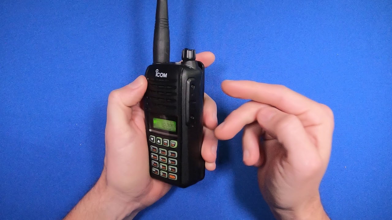 Icom A16 aviation radio with Bluetooth - basic operation