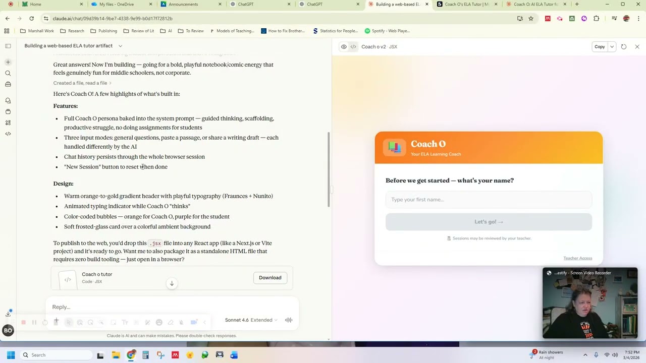 Publishing AI Chatbots for the Classroom