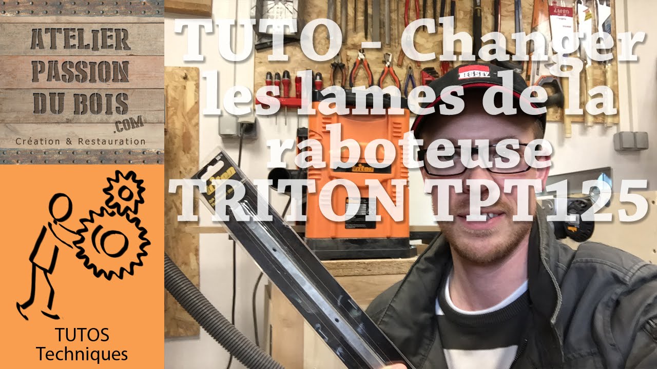 TUTO - Comment changer les lames de la raboteuse TRITON TPT125