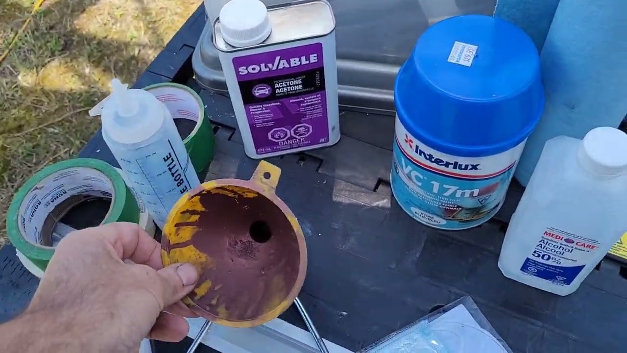 Prep and painting antifowling