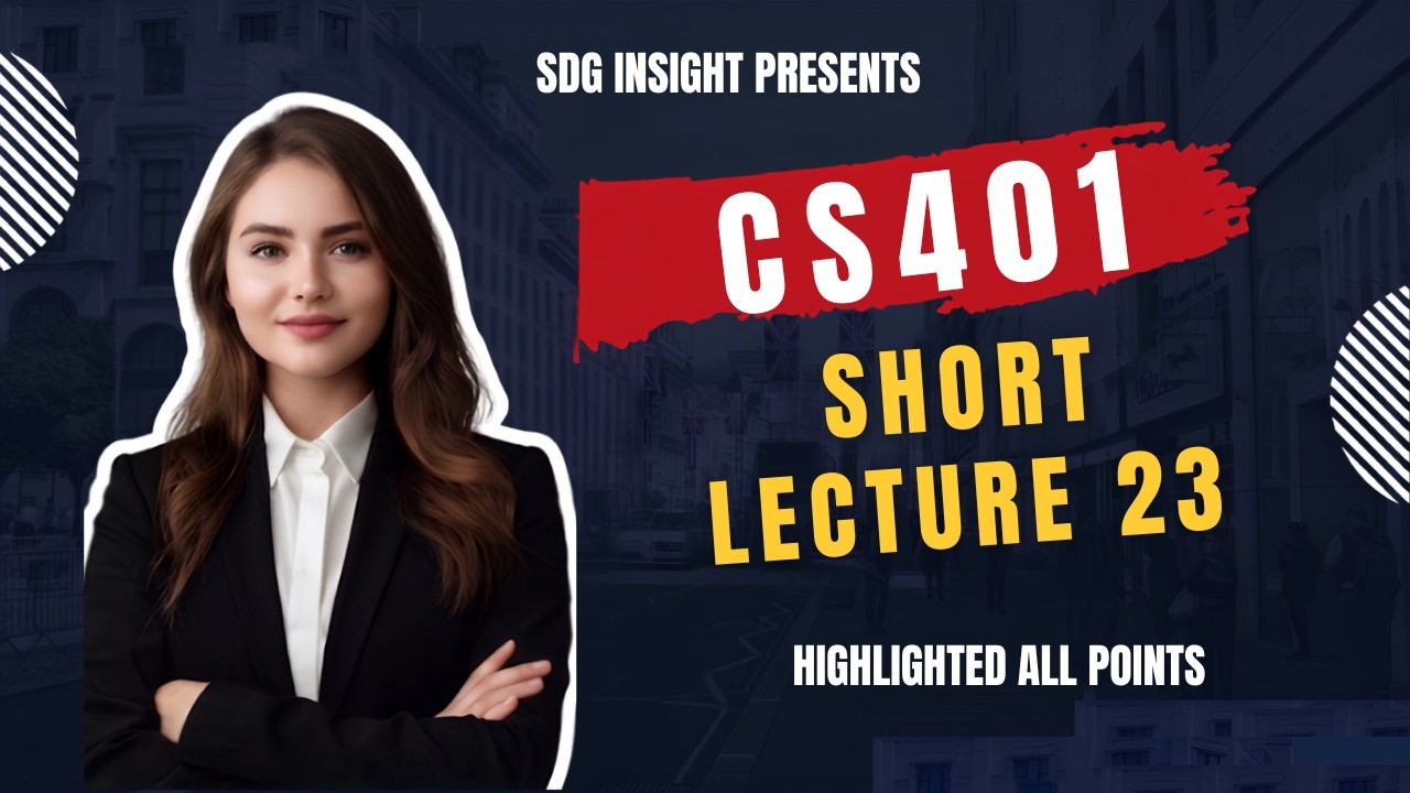 CS401 Short Lecture 23 | Assembly Language | cs401 short lectures